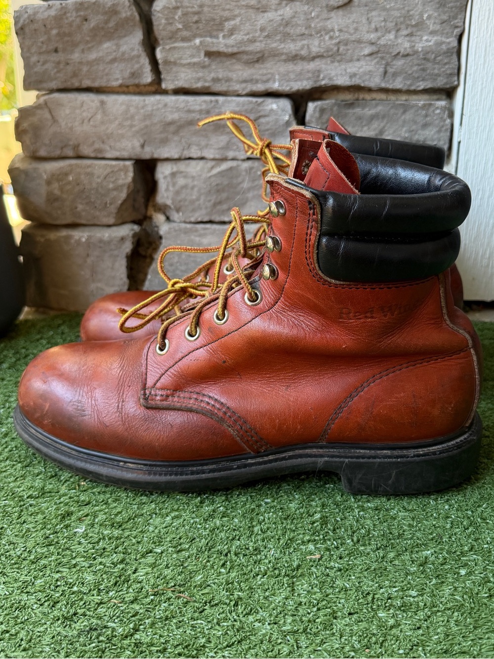 Red Wing Vintage Reddish Brown Leather Women’s Work Boots